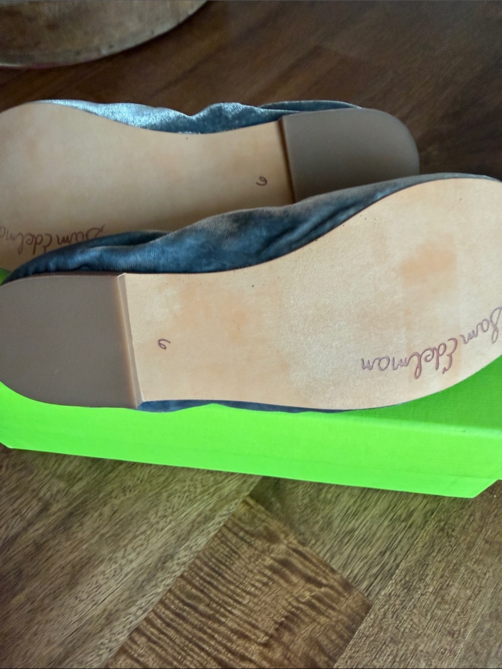 Sam Edelman smokey blue Velvet Ballet Flats - Picture 5 of 7